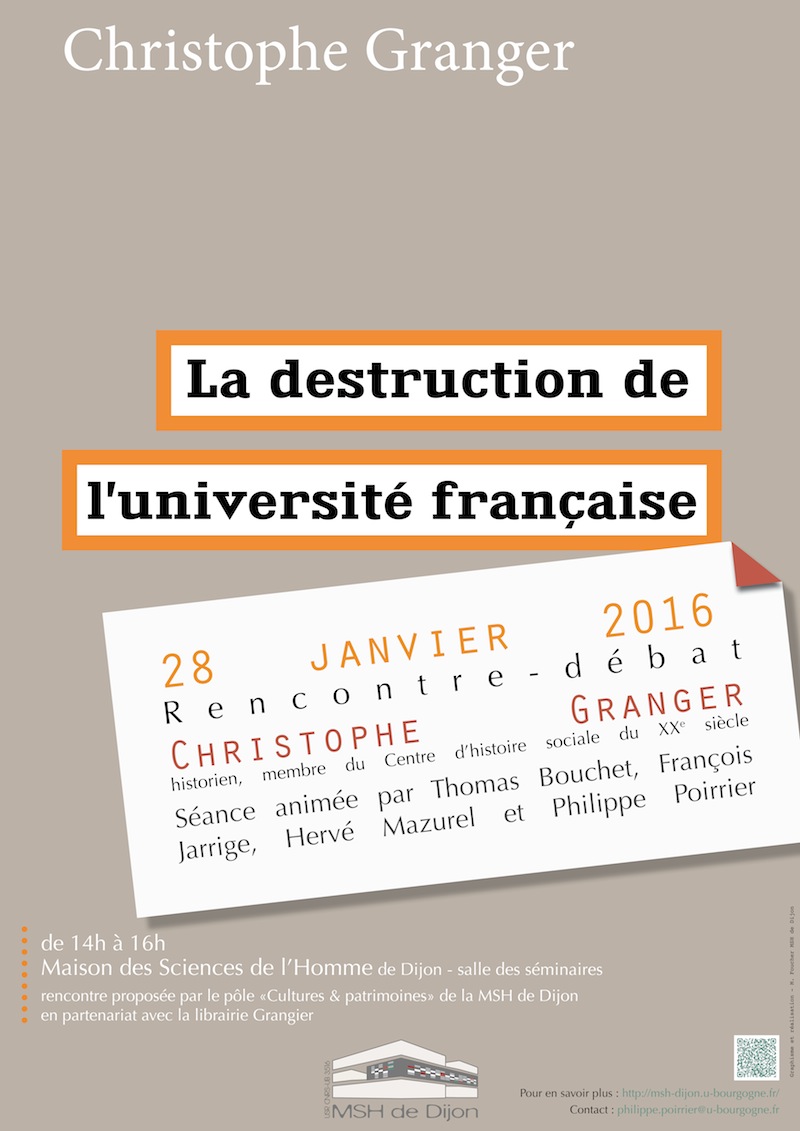 Actu msh destruction unviersite affiche copie